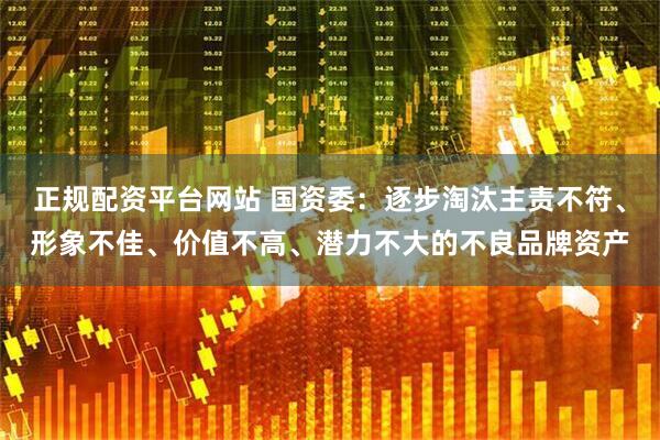 正规配资平台网站 国资委：逐步淘汰主责不符、形象不佳、价值不高、潜力不大的不良品牌资产